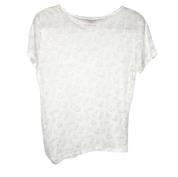 Vince Camuto Ivory Asymmetrical Linen Shirt Small - Picture 9 of 9